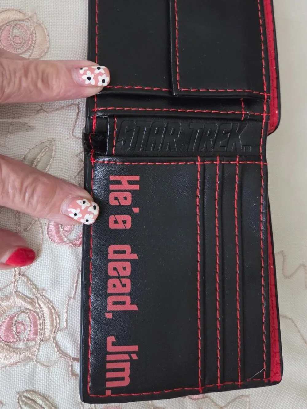 Star Trek Red Engineering Logo Bi-Fold Wallet